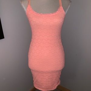 Hollister Lace Coral Dress